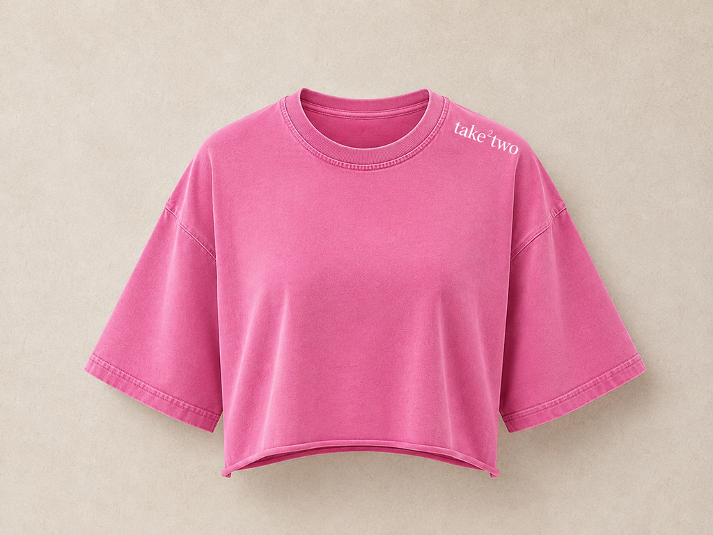 Raw Hem Crop Tee