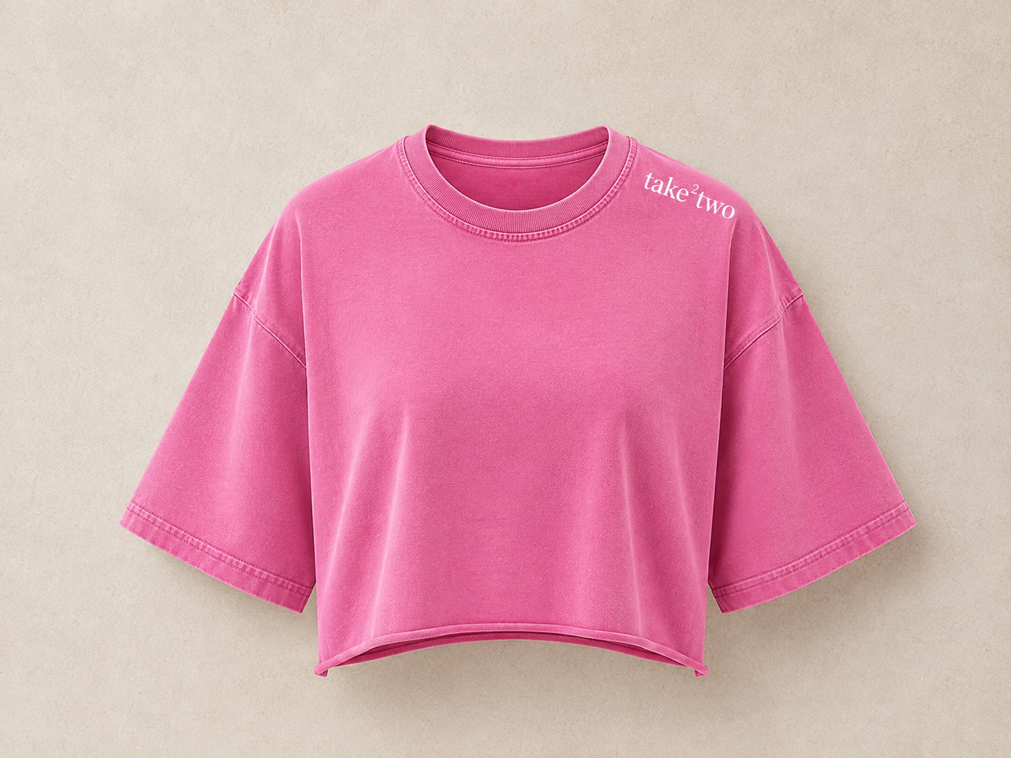 Raw Hem Crop Tee