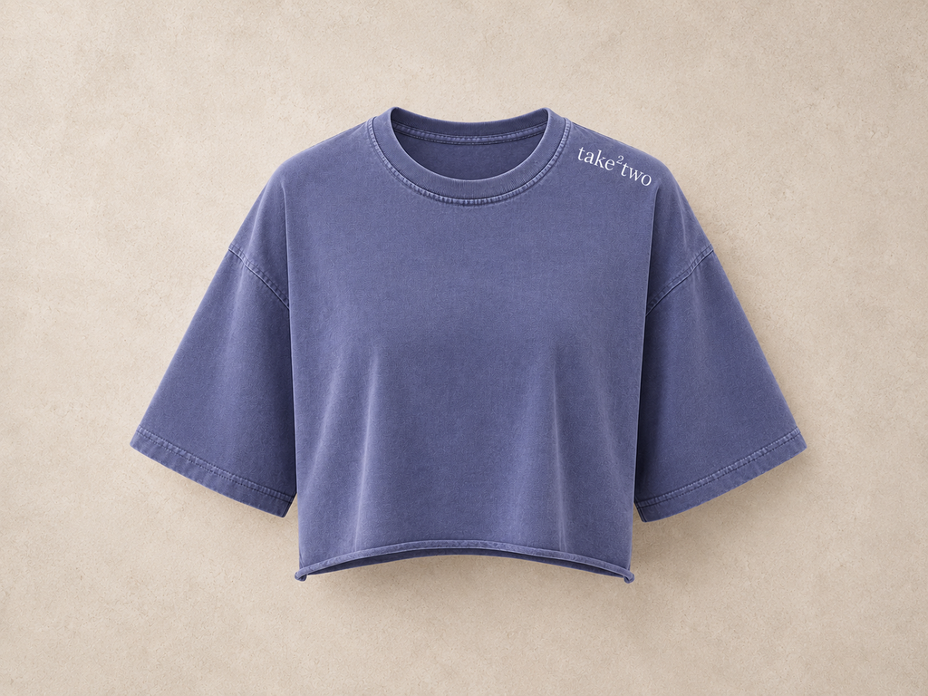 Raw Hem Crop Tee