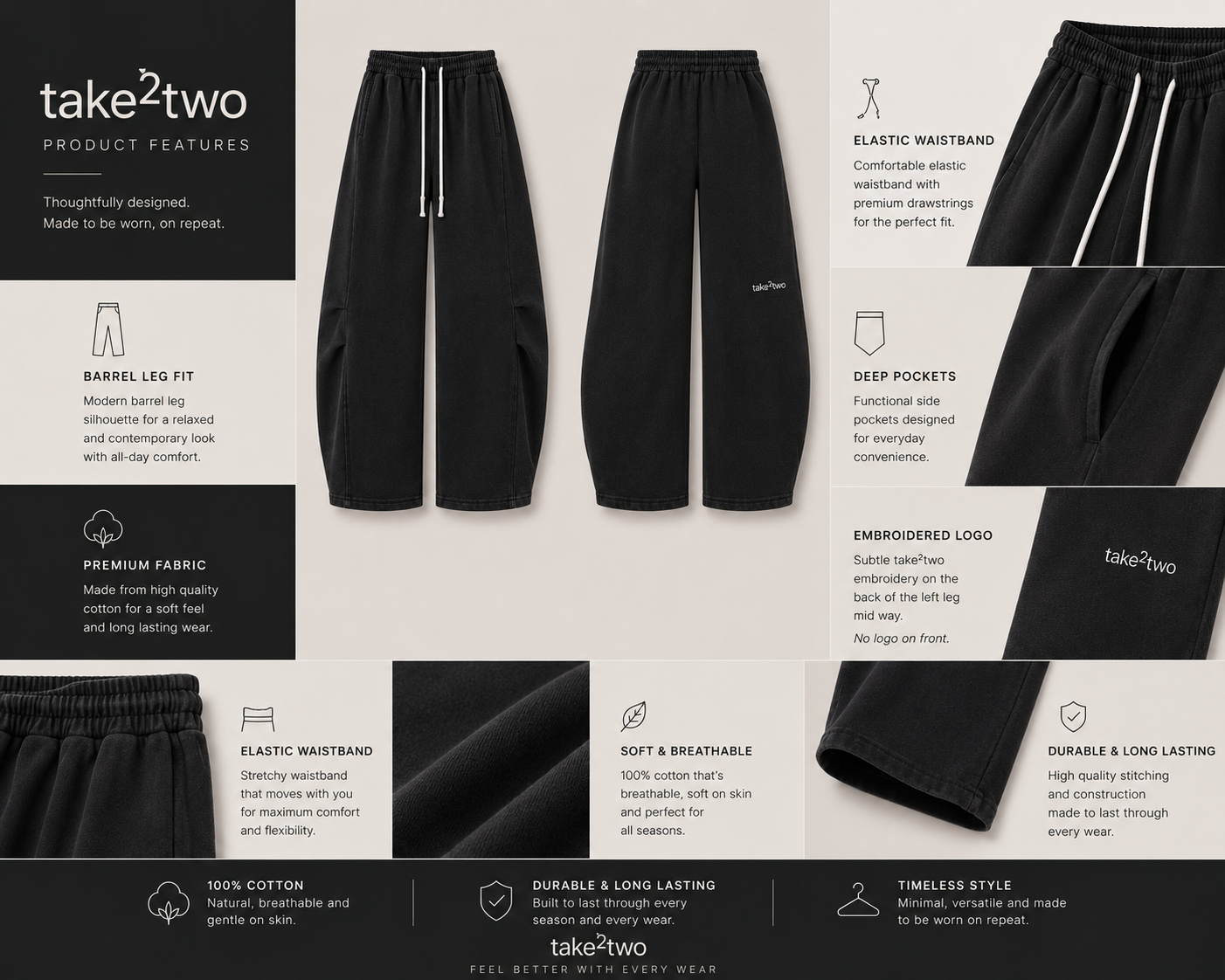 Barrel Leg Pant