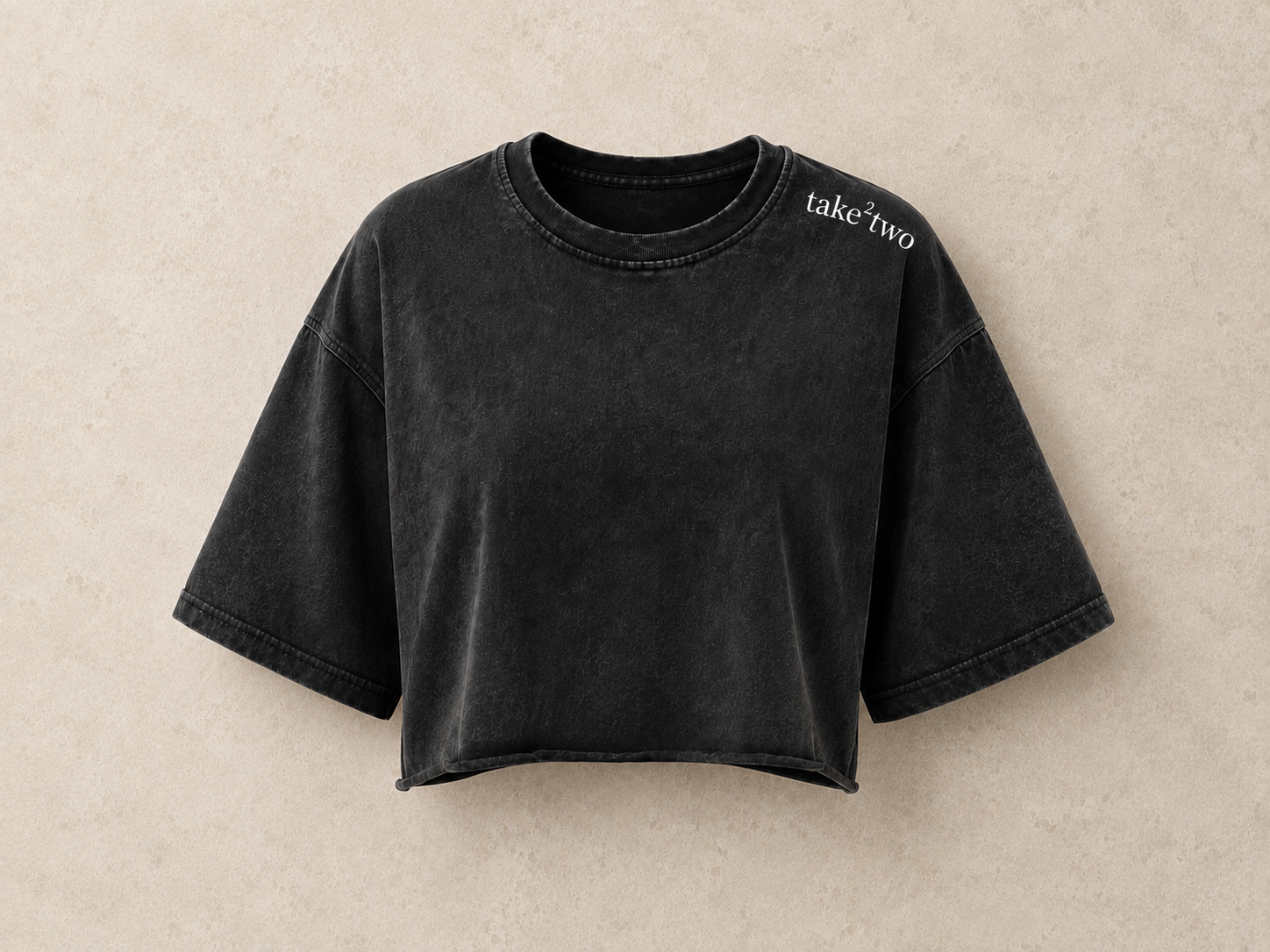 Raw Hem Crop Tee