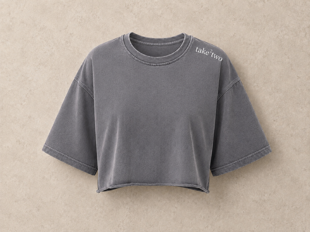 Raw Hem Crop Tee