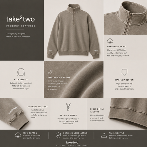 Half-Zip Sweatshirt