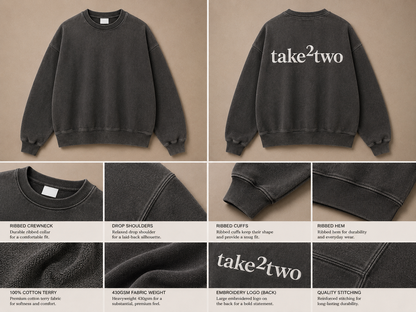 Vintage Crew Neck Jumper