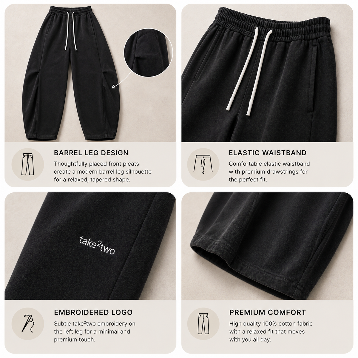 Barrel Leg Pant