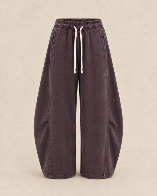 320GSM Barrel Leg Pants